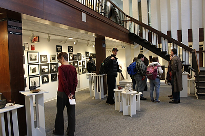 Reception in Fine Arts Gallery at Landmark College